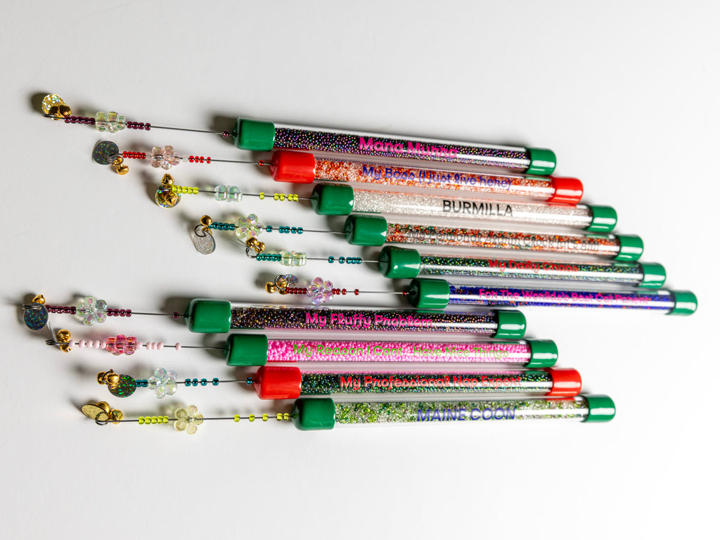 Personalized Cat Teaser Wand – Custom Text & Color – 30cm