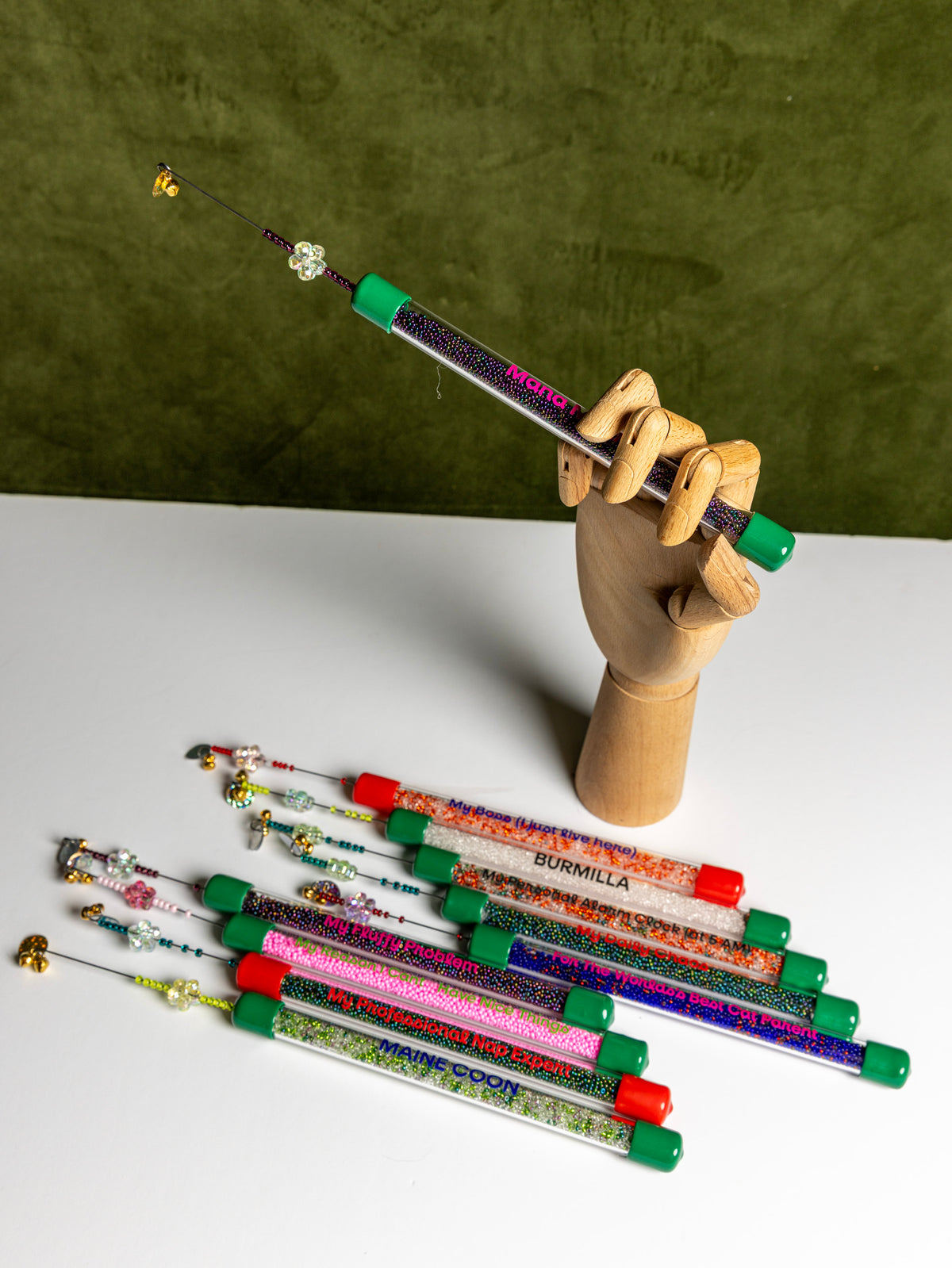 Personalized Cat Teaser Wand – Custom Text & Color – 30cm