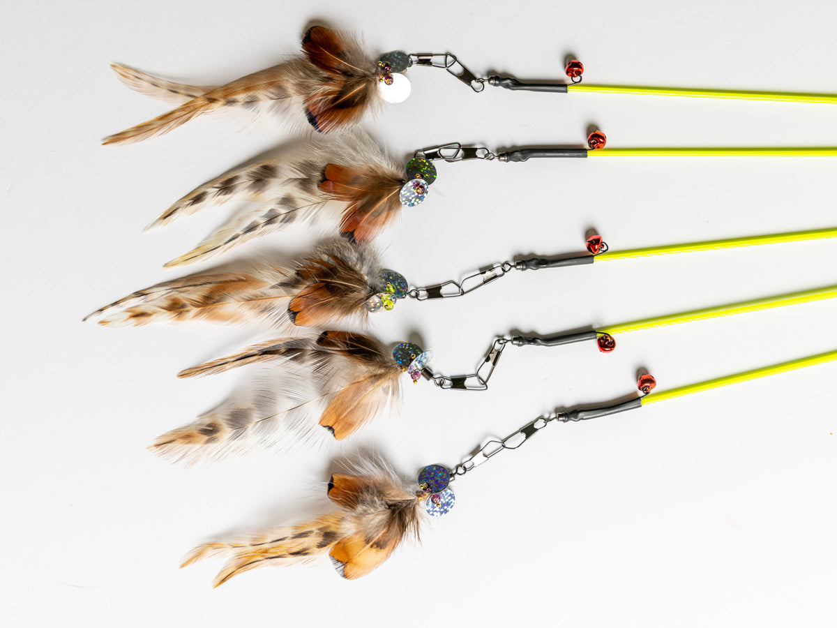 Ultra Thin – 45 cm Rabbit Fur & Feather Cat Teaser Wand (Copy)