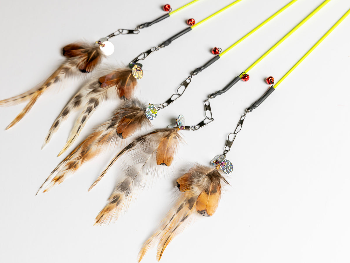 Ultra Thin – 45 cm Rabbit Fur & Feather Cat Teaser Wand (Copy)