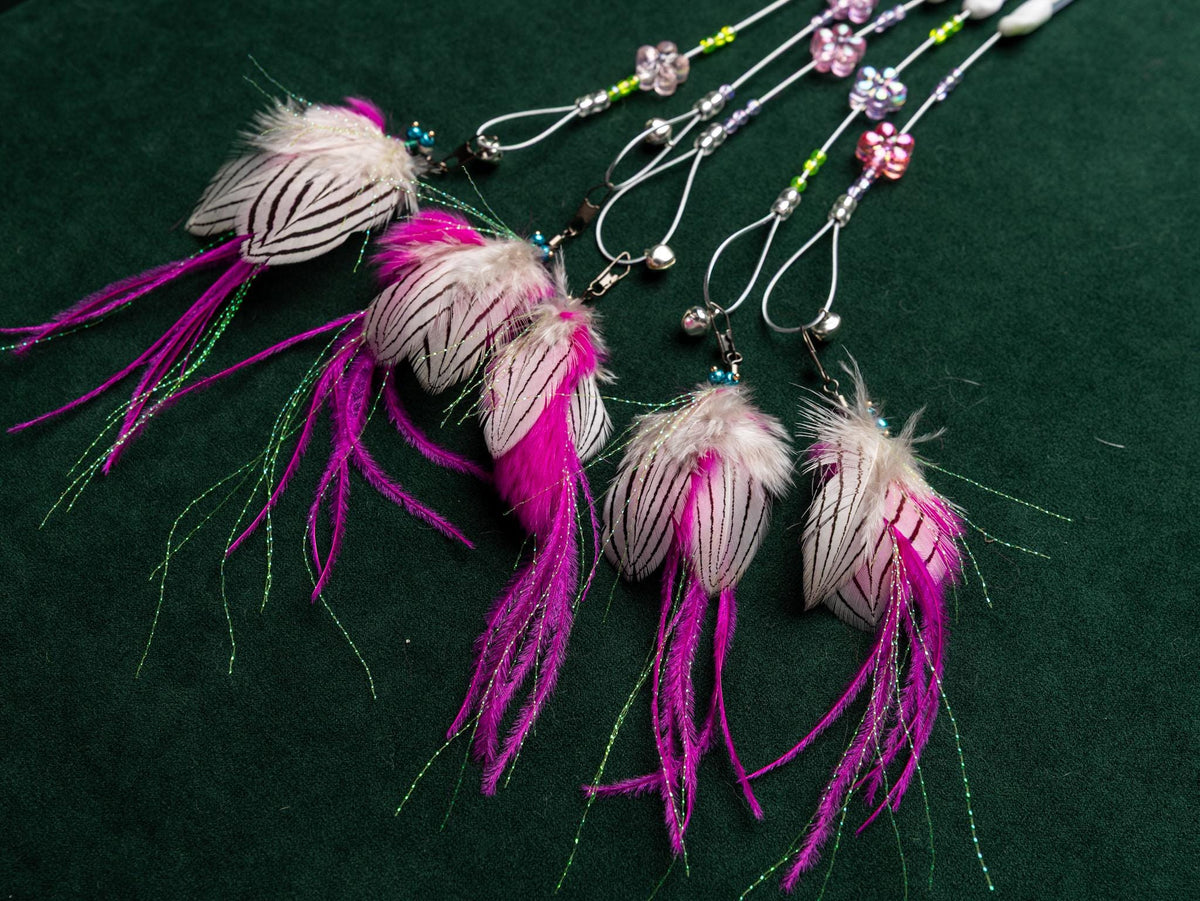 Pink Moth – 30 cm Cat Teaser Wand
