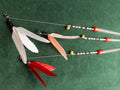 Flying Bird – 45 cm Cat Teaser Wand with Rabbit Fur & Feathers