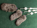 30cm Rabbit Fur Cat Teaser Wand