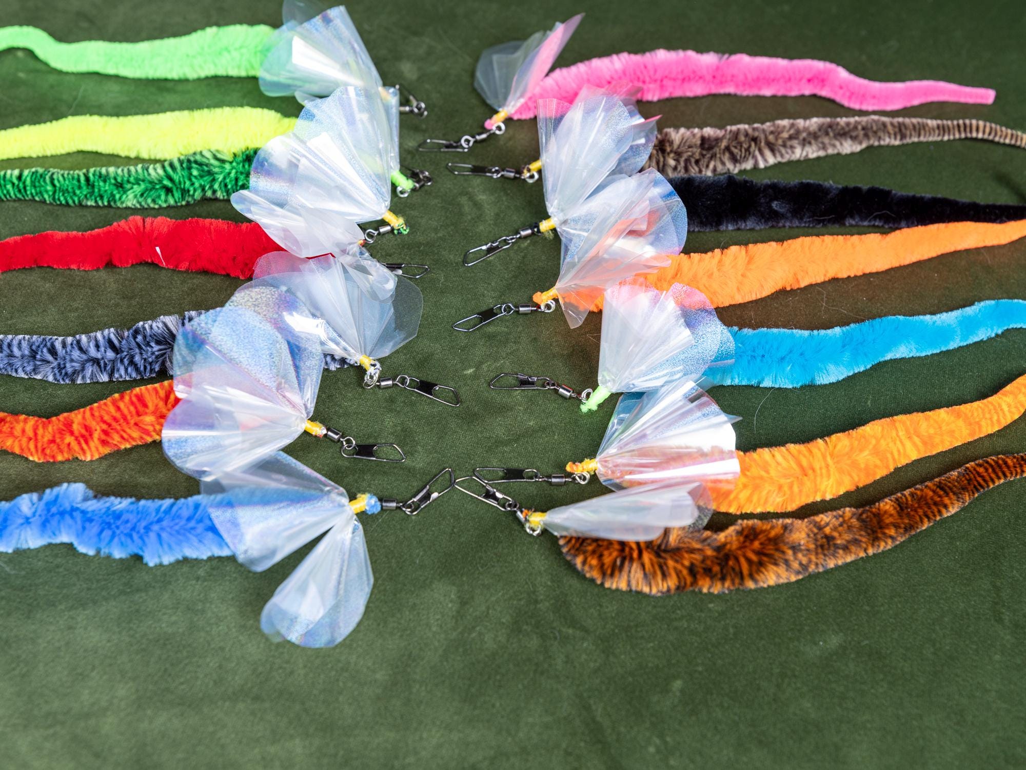 20cm Worm Cat Teaser Refill, Crinkle Wing Attachment, Interactive Hunting Toy, Sensory Cat Play, Replaceable Refill