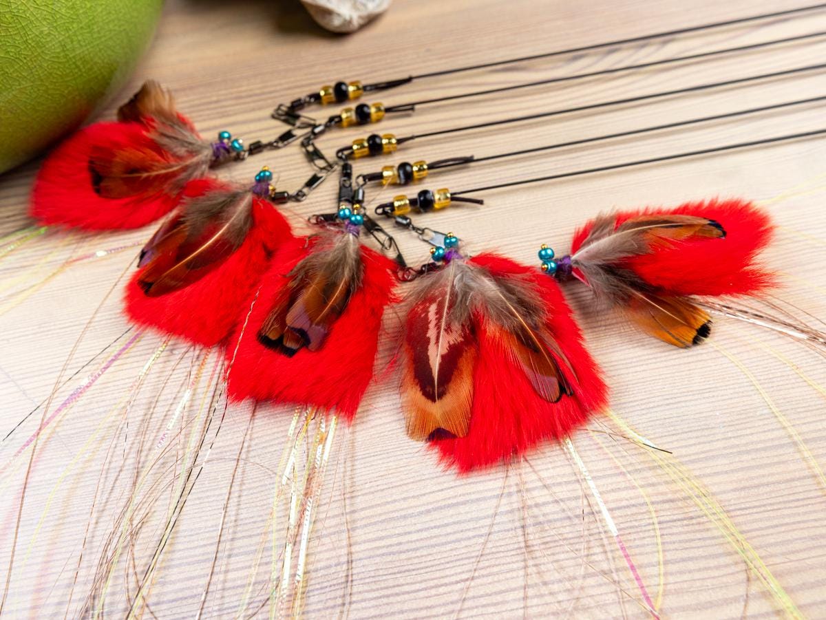 Interactive Cat Wand Toy – Insect Fly Feather and Rabbit Fur Teaser, Safe Metal Rod