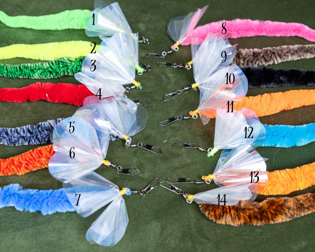 20cm Worm Cat Teaser Refill, Crinkle Wing Attachment, Interactive Hunting Toy, Sensory Cat Play, Replaceable Refill