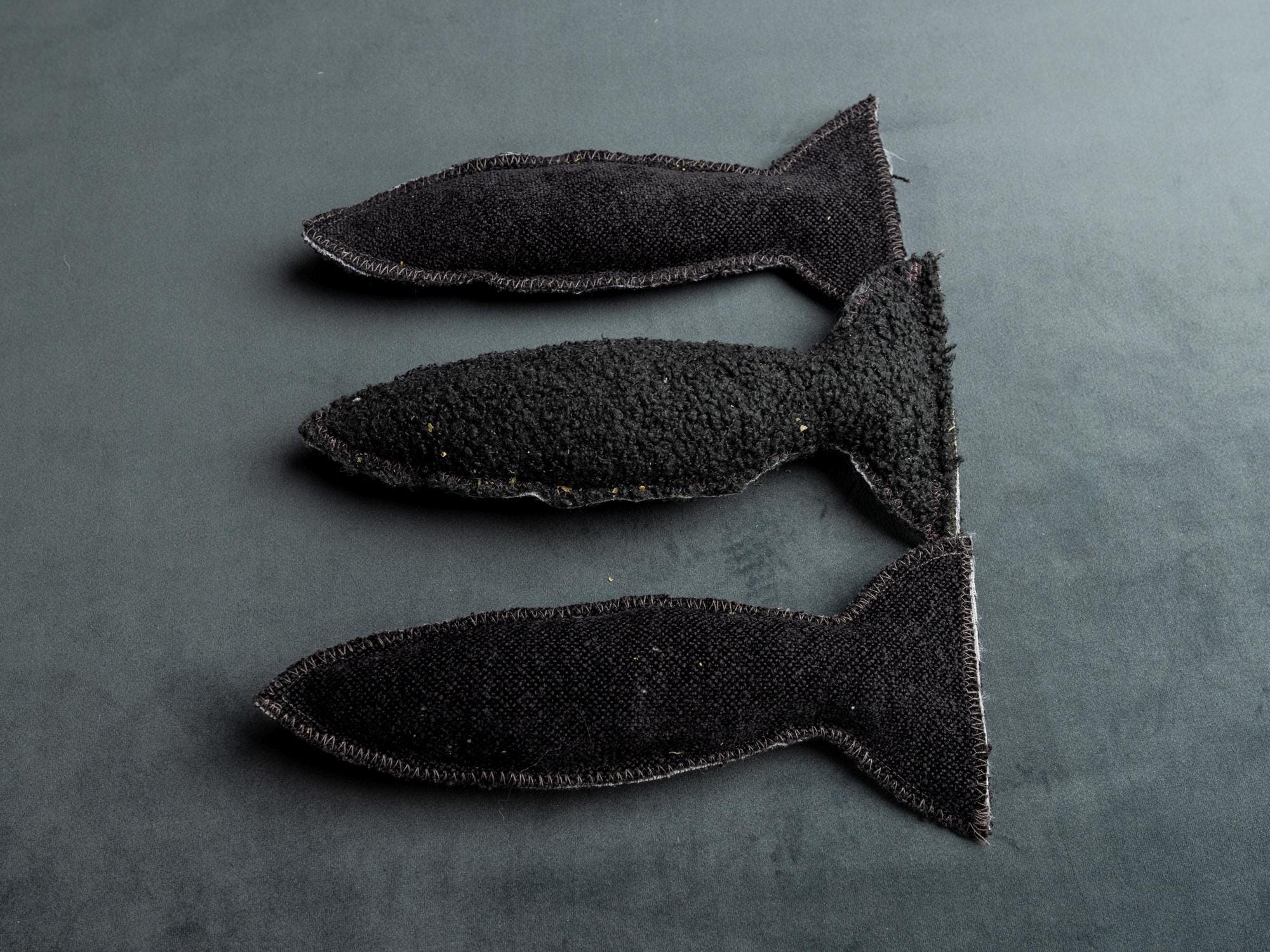 Fish Catnip Kicker Toy, Handmade, Natural