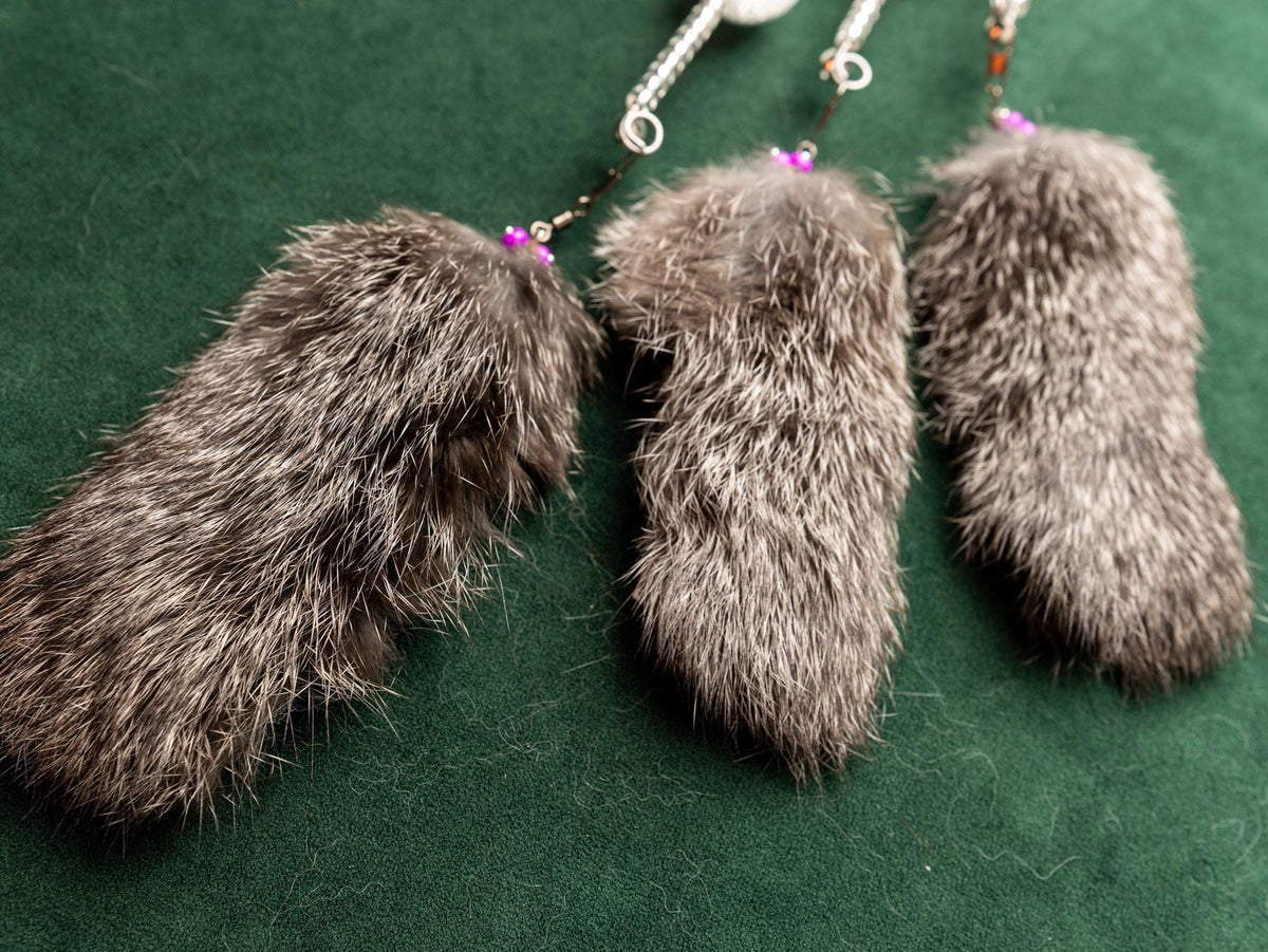 30cm Rabbit Fur Cat Teaser Wand
