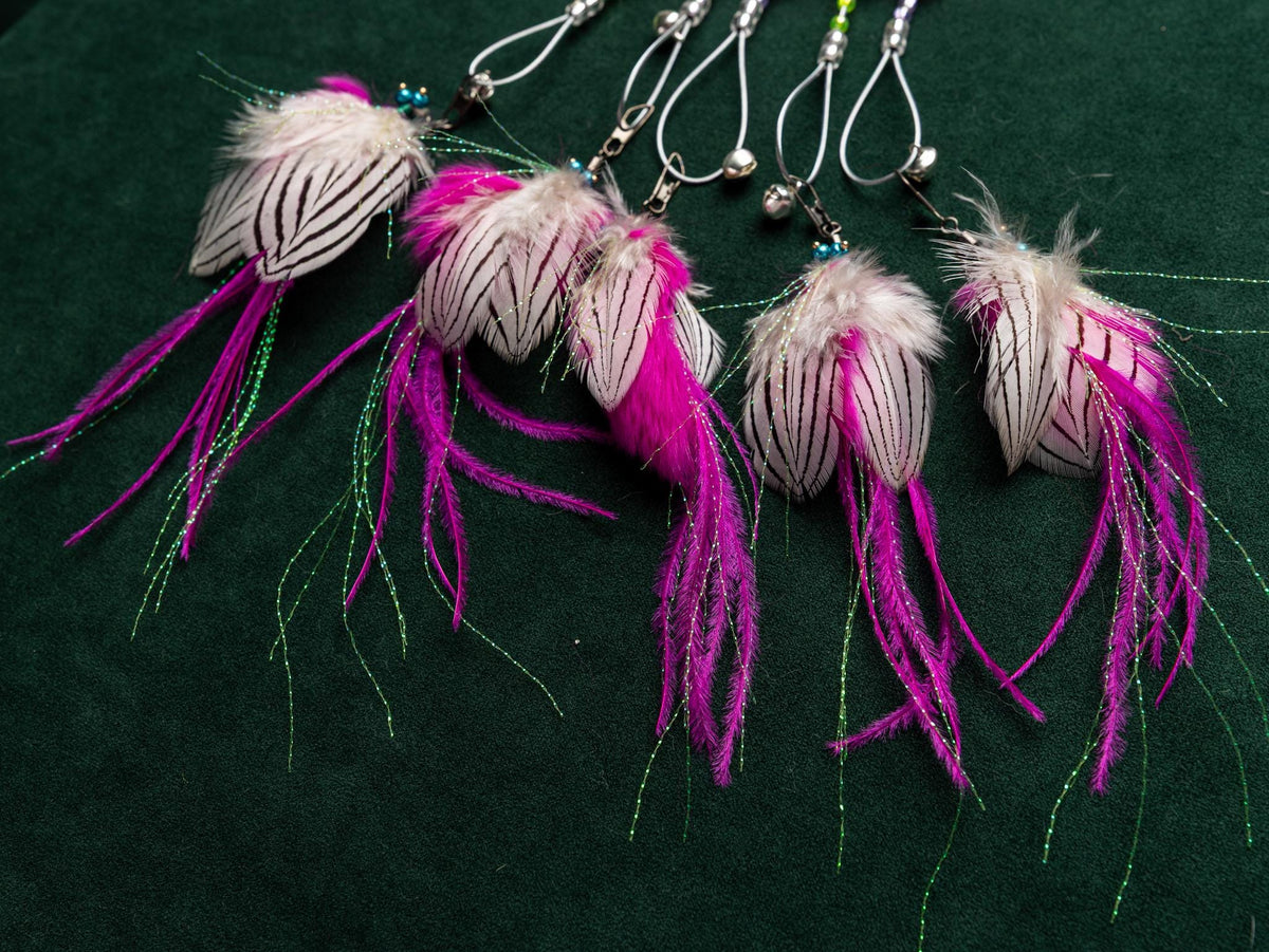 Pink Moth – 30 cm Cat Teaser Wand