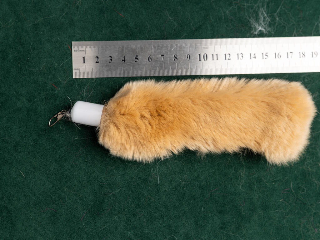 Fluffy Rabbit – 15 cm Rabbit Fur Cat Teaser Refill