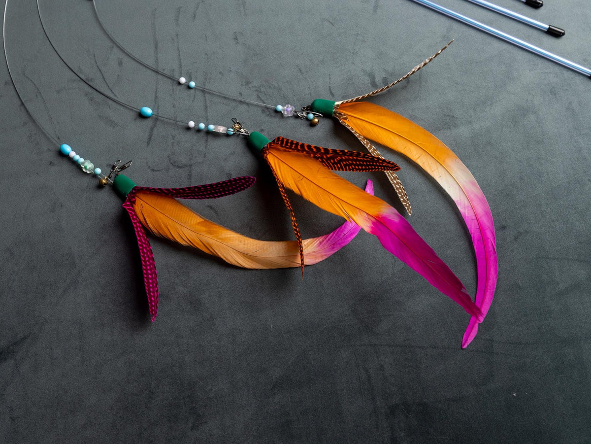 Spinner – 95 cm Feather Cat Teaser Wand