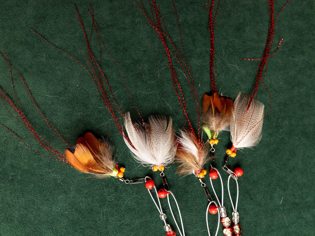 Flying Bug – Cat Teaser Wand with Rabbit Fur & Feathers