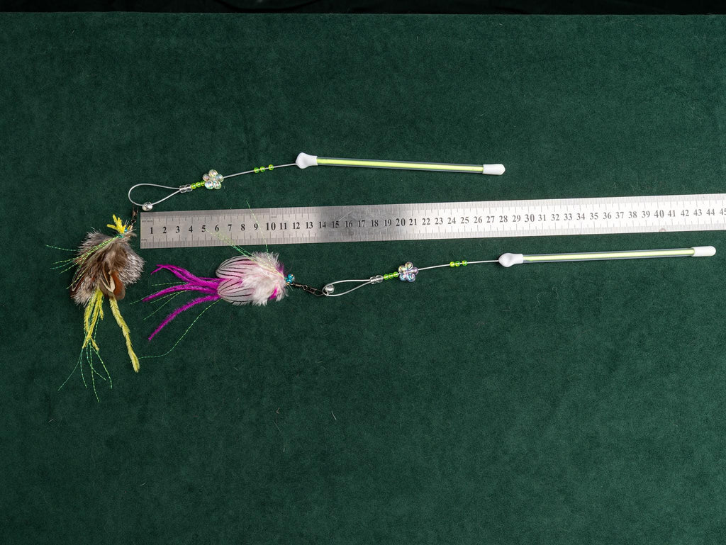 Pink Moth – 30 cm Cat Teaser Wand