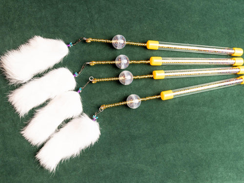 30 cm Rabbit Fur Cat Teaser Wand