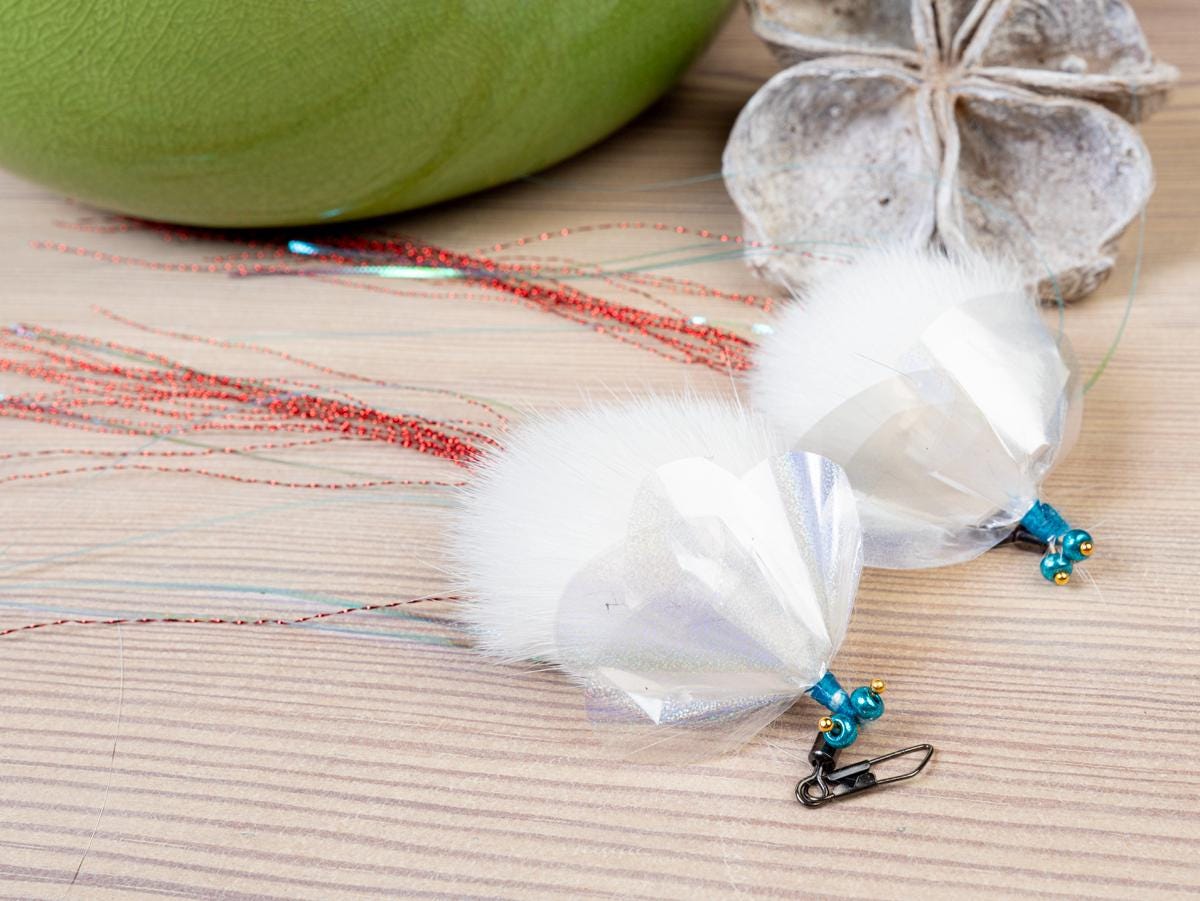Cat Teaser White Rabbit FLY Replacement Tip, for Cat Want Refill, Tease Attachment, Pet Lover Gifts