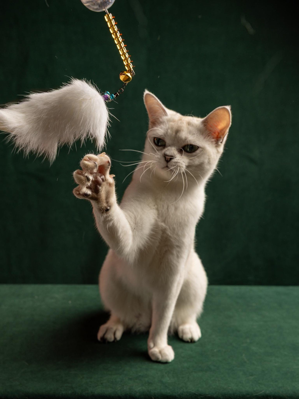 30 cm Rabbit Fur Cat Teaser Wand