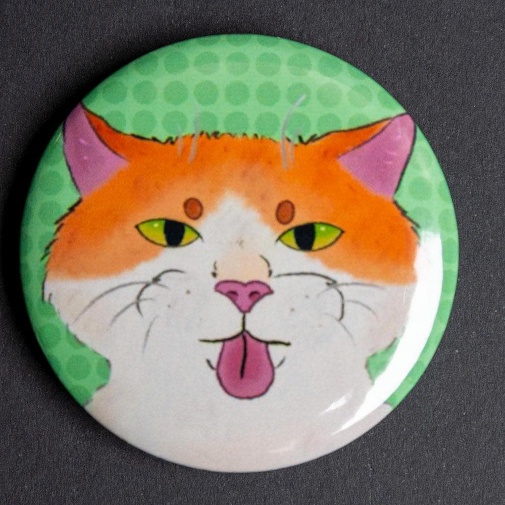 Button pins/badges - Original Artwork Cat 45mm