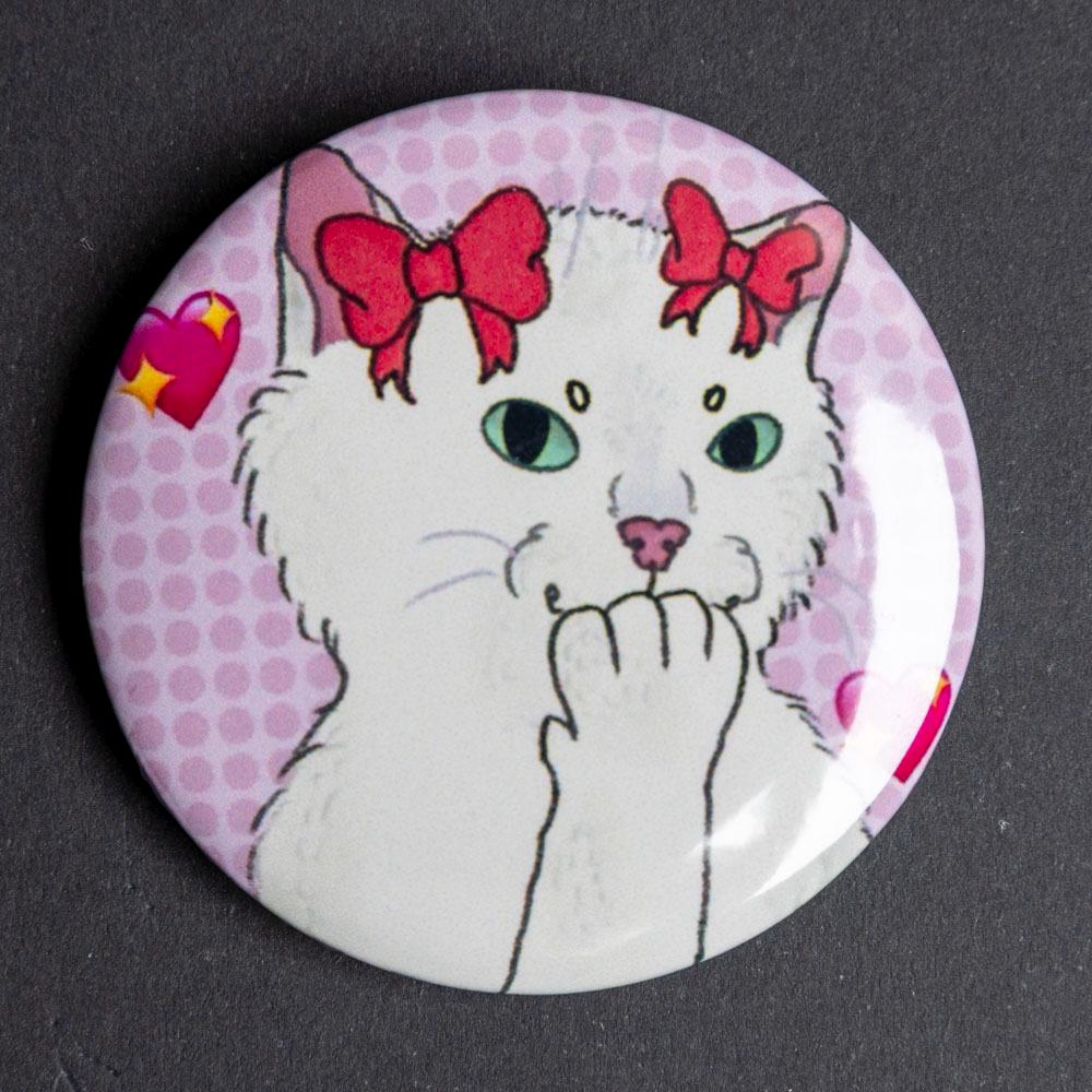 Button pins/badges - Original Artwork Cat 45mm