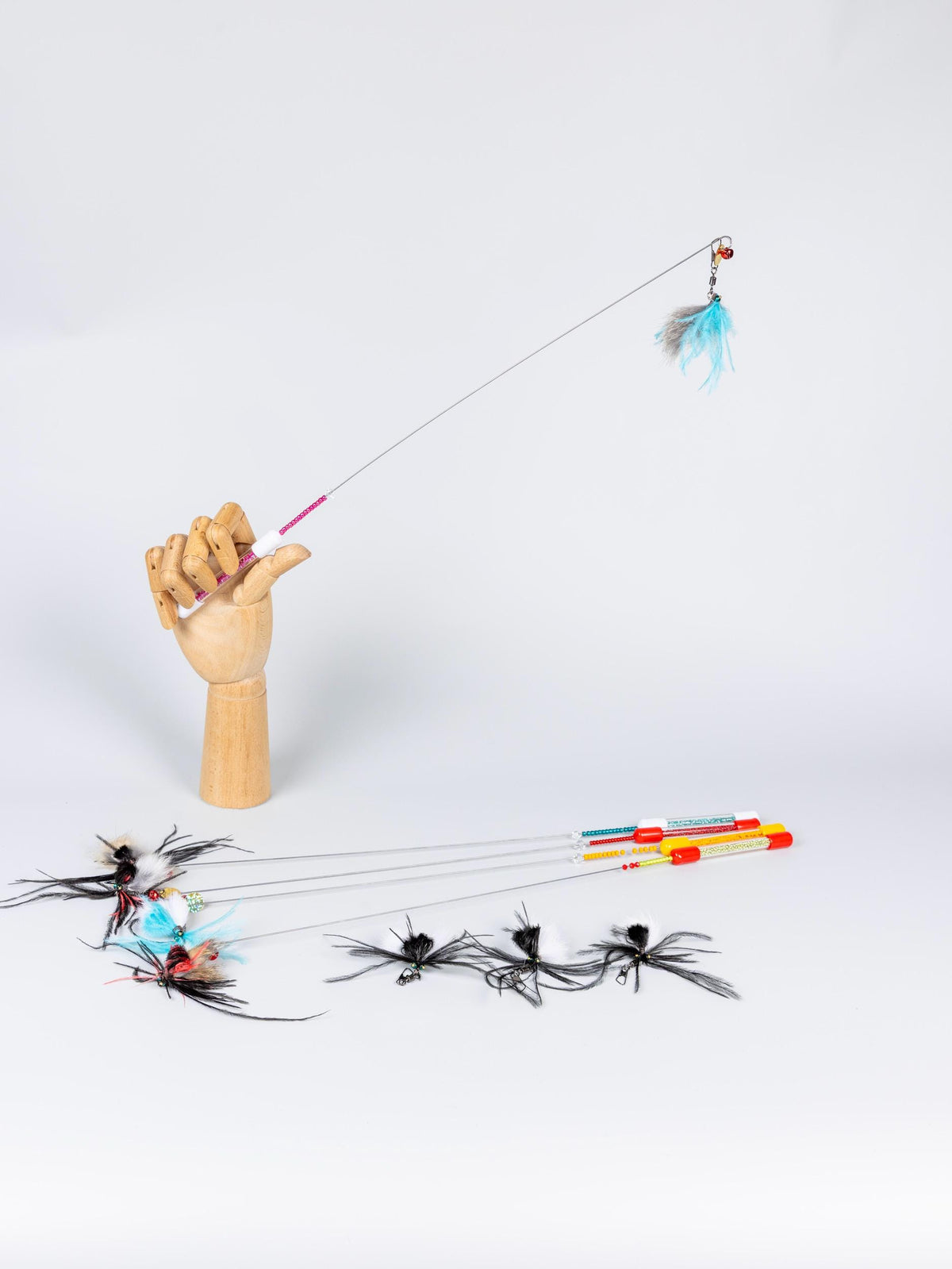 Spider – 47 cm Feather Cat Teaser Wand