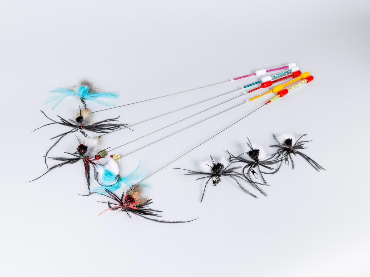 Spider – 47 cm Feather Cat Teaser Wand