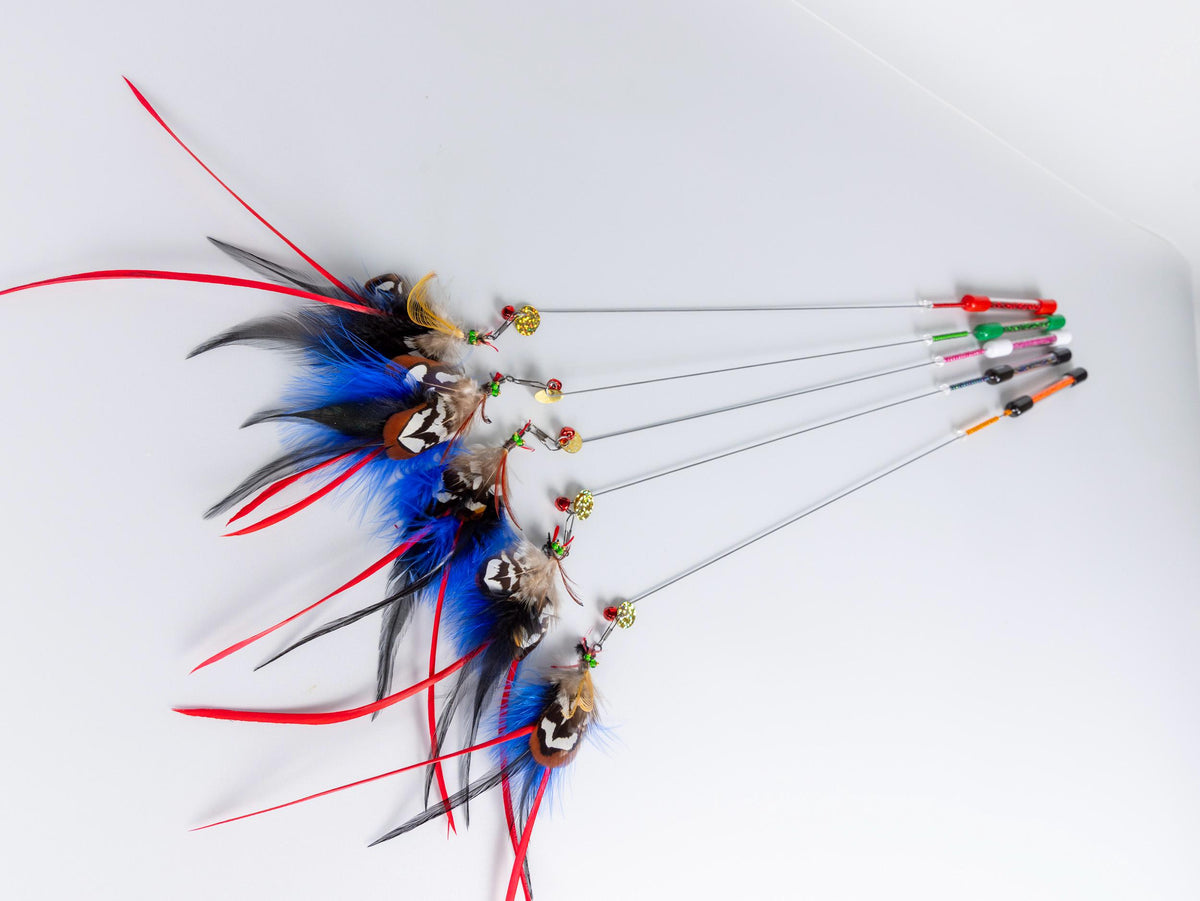 Dragonfly – 47 cm Feather Cat Teaser Wand