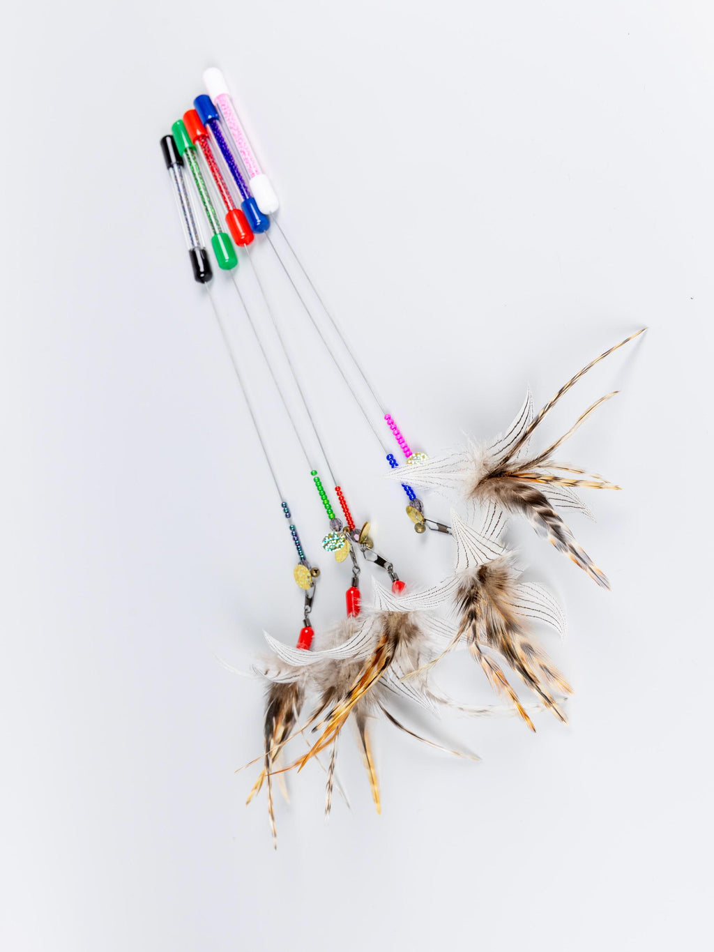 Flower – 47 cm Feather Cat Teaser Wand