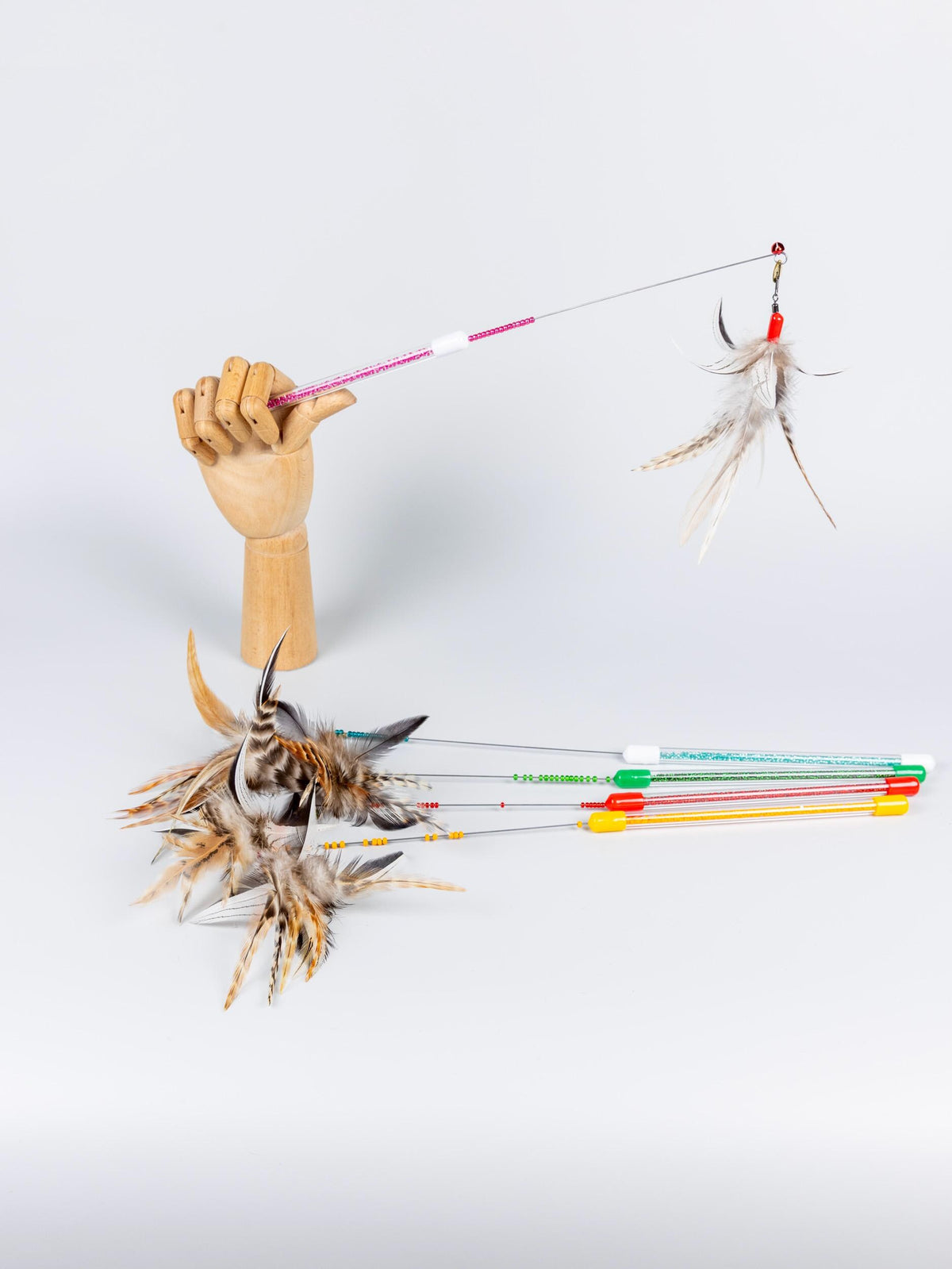 Flower – 40 cm Feather Cat Teaser Wand