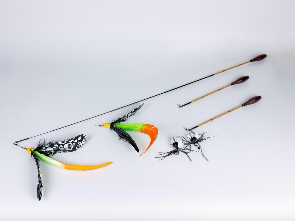 Telescopic – 30–90 cm Cat Teaser Wand Set